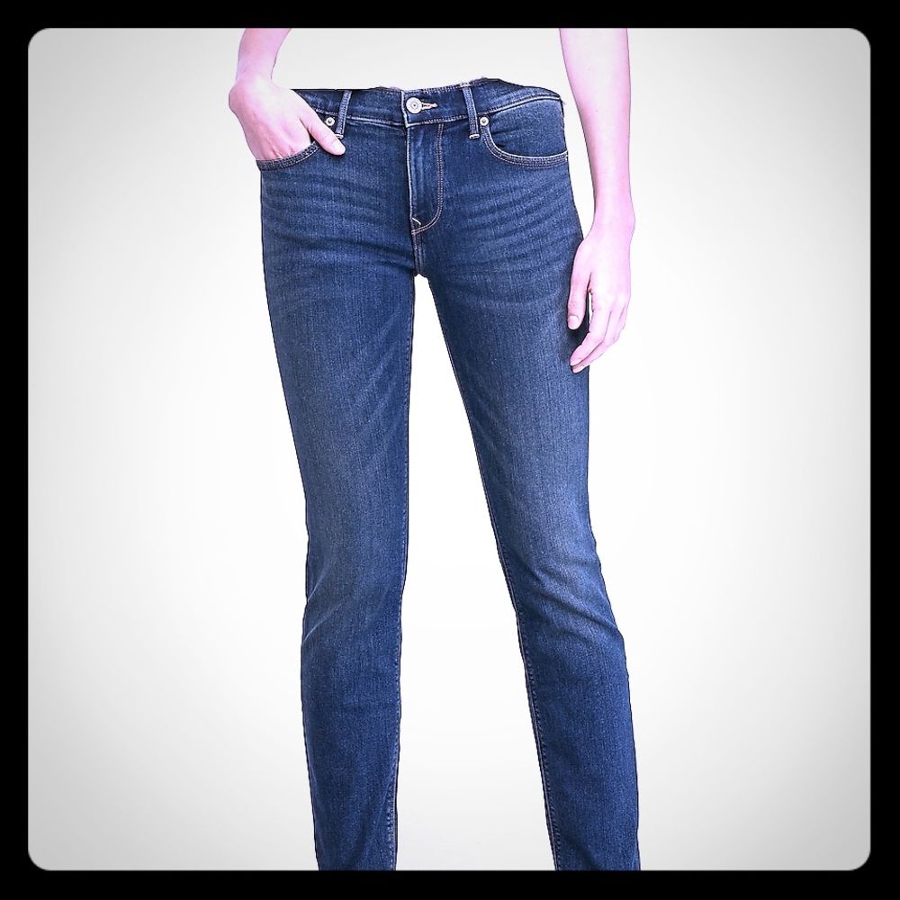 Express Mid-Rise Straight Leg Jeans 14/R